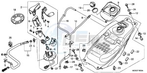 NC700SDC drawing FUEL TANK/ FUEL PUMP