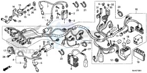 VT750C2BE Shadow - VT750C2B-E UK - (E) drawing WIRE HARNESS (VT750C2B/ C)