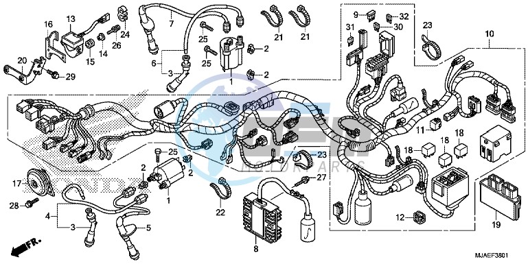 WIRE HARNESS (VT750C2B/ C)