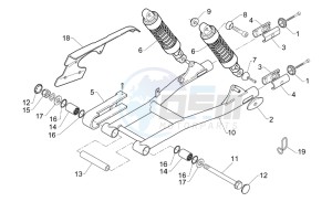 Classic 125 drawing Rear Shock absorber