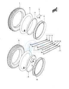 KX 420 A [KX420] (A1-A2) [KX420] drawing WHEELS_TIRES