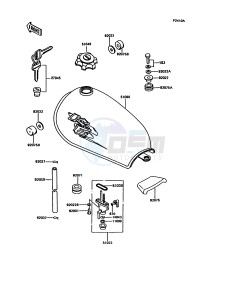 KE 100 B [KE100] (B11-B15) [KE100] drawing FUEL TANK-- KE100-B15- -