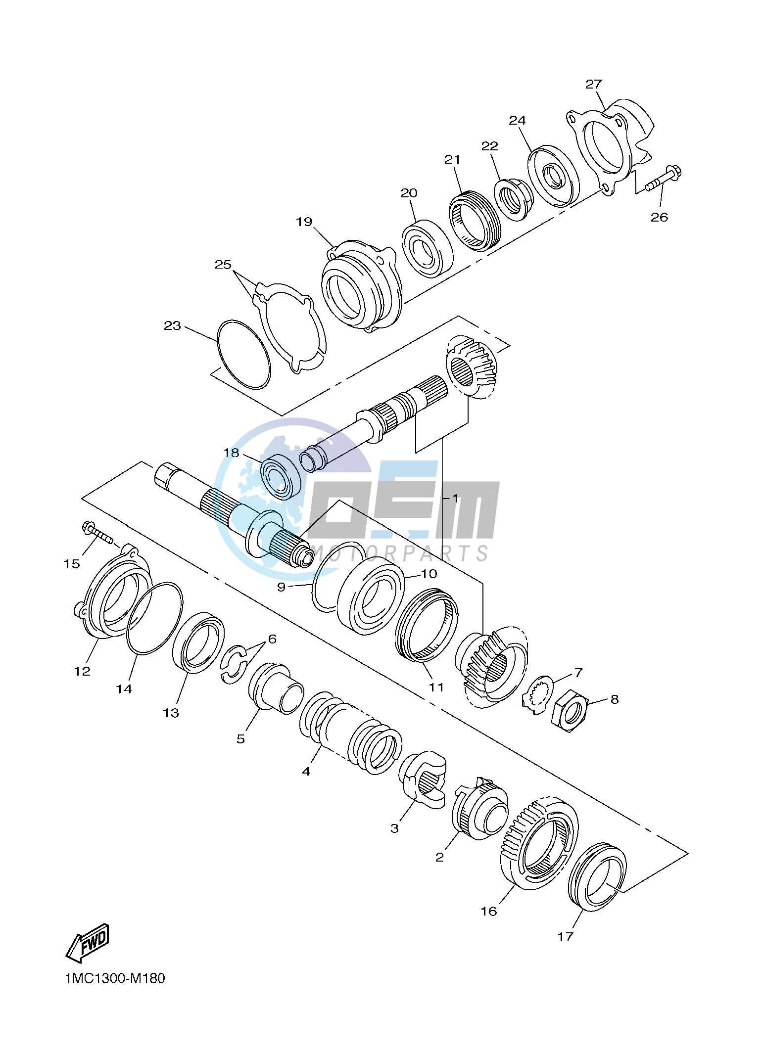 MIDDLE DRIVE GEAR