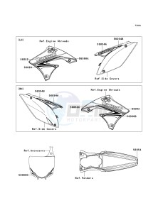 KX 450 E (KX450F MONSTER ENERGY) (E9FA) E9F drawing DECALS-- GREEN- --- E9F- -