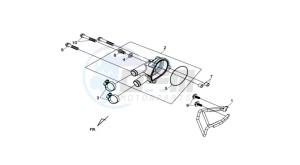 MAXSYM 400 EFI drawing WATERPOMP COVER