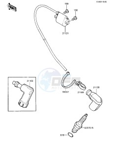 KX 80 E [KX80] (E2-E3) [KX80] drawing IGNITION COIL -- 84 KX80-E2- -