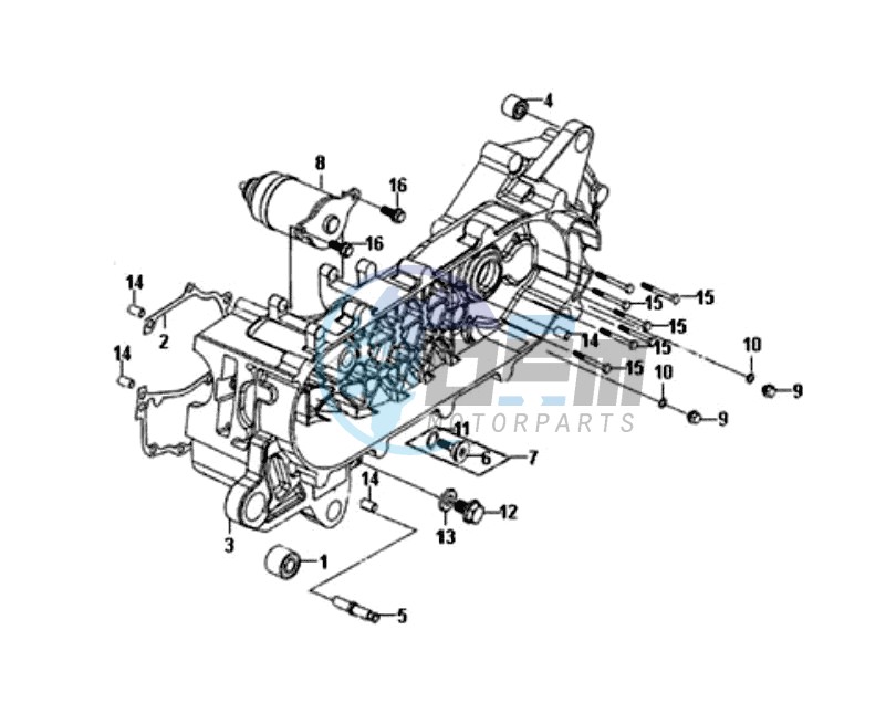 CRANKCASE COVER LEFT