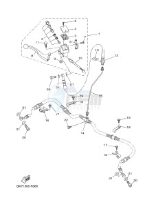 YFM450FWAD GRIZZLY 450 EPS HUNTER (BM72) drawing FRONT MASTER CYLINDER