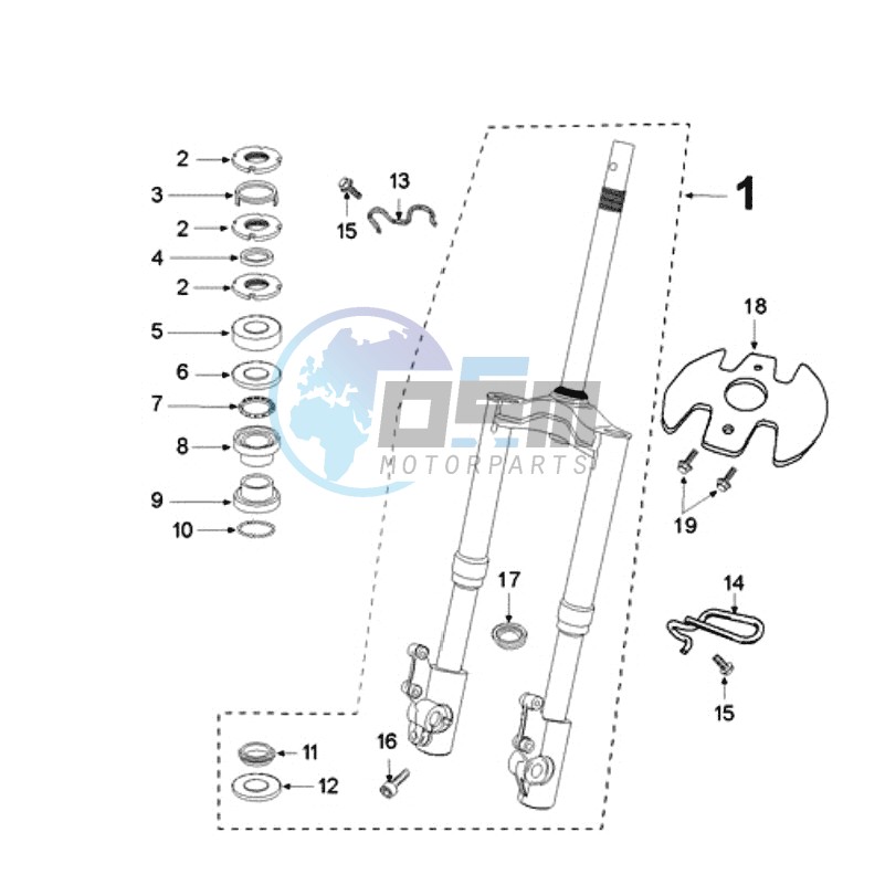 FRONT FORK / STEERINGHEAD