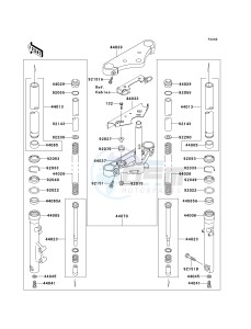 EN 500 C [VULCAN 500 LTD] (C6F-C9F) C6F drawing FRONT FORK-- C6F- -