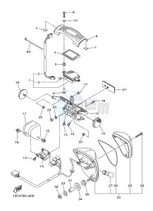 XVS1300A MIDNIGHT STAR (12C7) drawing TAILLIGHT