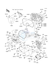 VN 900 D[VULCAN 900 CLASSIC LT] (6F-9F) D8F drawing ENGINE COVER-- S- -