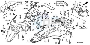 XL700V9 F / CMF drawing REAR FENDER