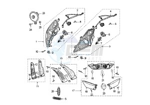 JET FORCE - 50 cc drawing HEADLAMPS-BLINKERS