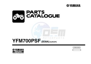 YFM700FWAD YFM700PSF GRIZZLY 700 EPS (B38A) drawing .1-Front-Page