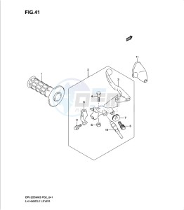 DR125SML0 drawing LEFT HANDLE LEVER