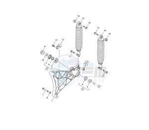 YP R X-MAX 250 drawing REAR SHOCK ABSORBER