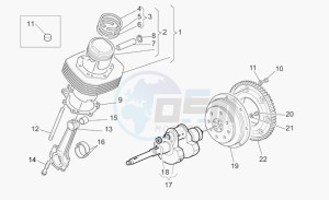 California 1100 Vintage Vintage drawing Crankshaft - piston