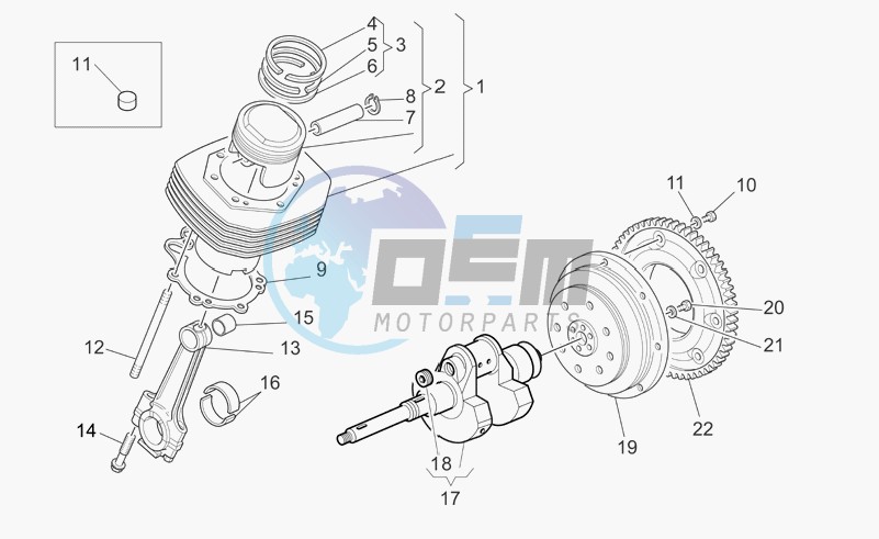 Crankshaft - piston