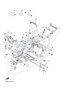 YFM300 RAPTOR 300 (1SC1) drawing FRAME