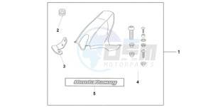 CBR1000RA9 Europe Direct - (ED / ABS MME REP) drawing HUGGER CANDY ACHILLES BLACK METALLIC