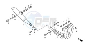 CBF600NA drawing EXHAUST MUFFLER (CBF600S6/SA6/N6/NA6)