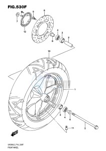 UH200 ABS BURGMAN EU drawing FRONT WHEEL