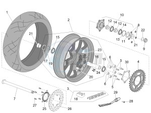 RSV4 1000 RR (EMEA) (EU, IL) drawing Rear wheel