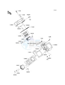 KRF 750 M [TERYX 750 FI 4X4 NRA OUTDOORS] (M9F9) M9F drawing CYLINDER_PISTON-- S- -