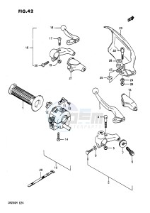 DR200 (E24) drawing LIGHT HANDLE SWITCH (E6,E21,E24)