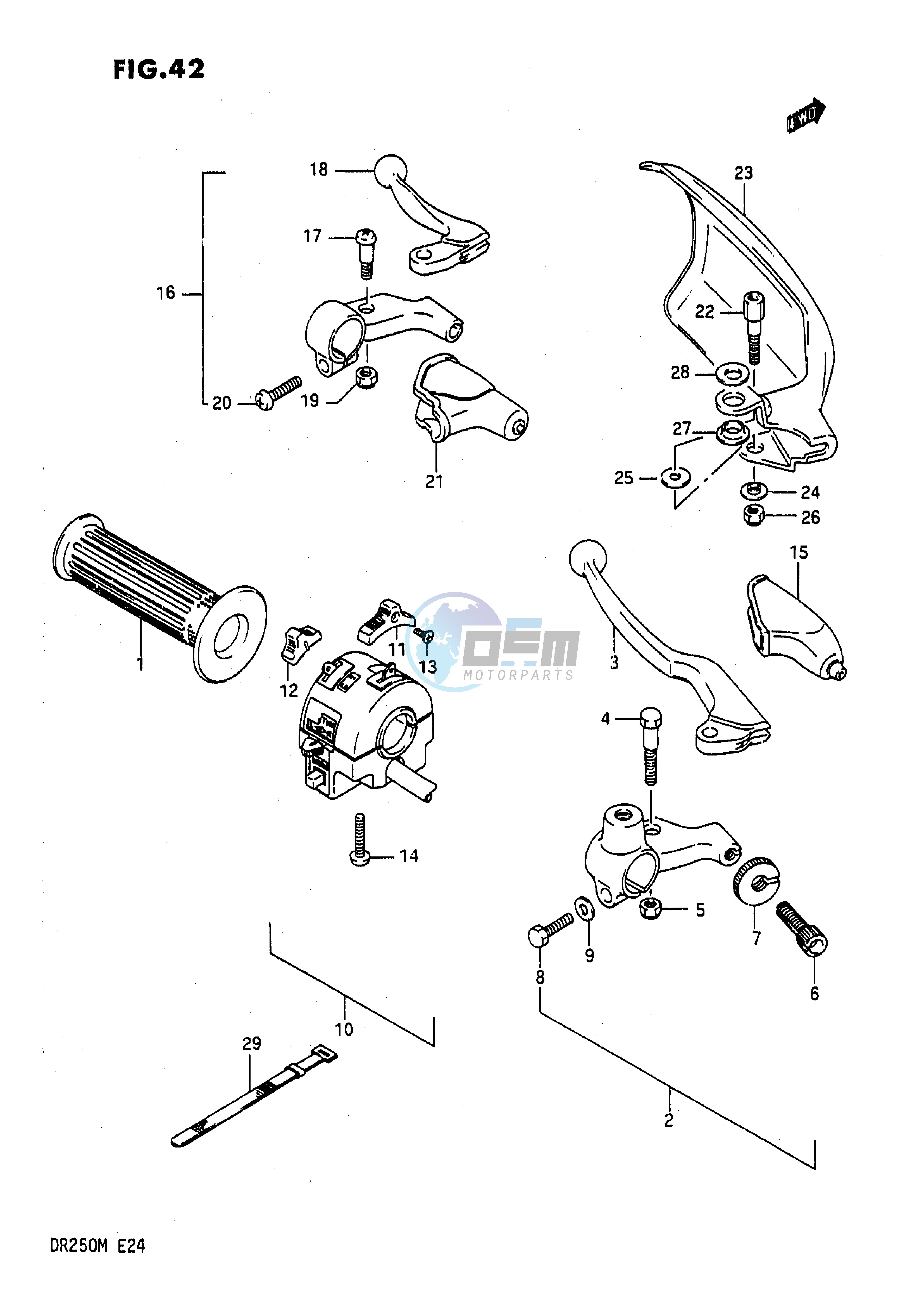 LIGHT HANDLE SWITCH (E6,E21,E24)