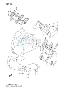 DL1000 (E2) V-Strom drawing COWL BODY INSTALLATION PARTS