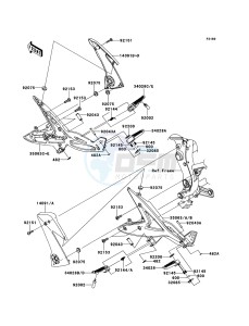 ER-6f ABS EX650B6F GB XX (EU ME A(FRICA) drawing Footrests