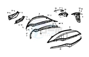 SYMPHONY ST 125 EURO4 L7 drawing COWLING