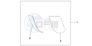 ST1300A9 UK - (E / ABS MKH MME) drawing PANNIER SCUFF PAD SET