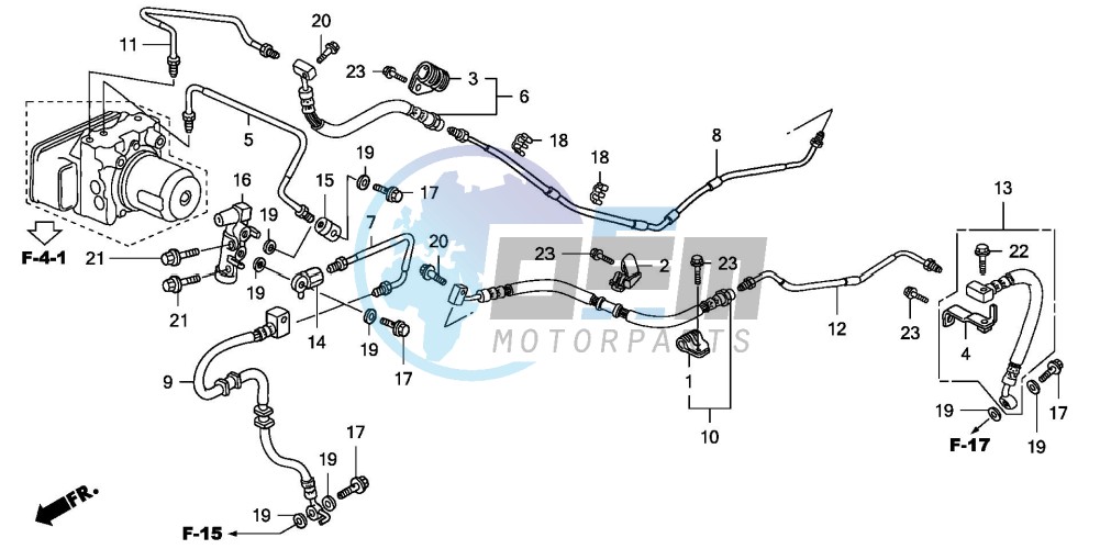 REAR BRAKE PIPE (FJS600A)