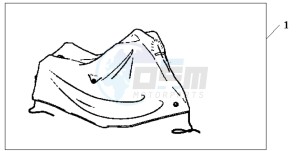 FES250 FORESIGHT drawing BODY COVER XL HONDA LOGO