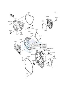 VERSYS 1000 KLZ1000BFF FR GB XX (EU ME A(FRICA) drawing Engine Cover(s)