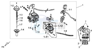 ALLO 50 drawing CARBURATOR