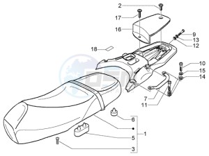 Granturismo 200 L U.S.A. drawing Saddle