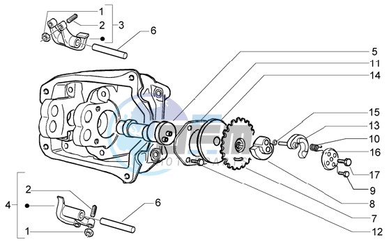 Rocker levers support