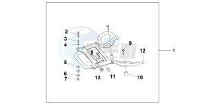 NES150 125 drawing REAR CARRIER STAY @125