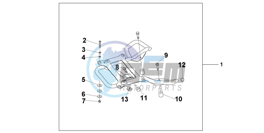 REAR CARRIER STAY @125