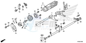 TRX420FA1E TRX420 Europe Direct - (ED) drawing GEARSHIFT FORK (TRX420FA1/FA2)