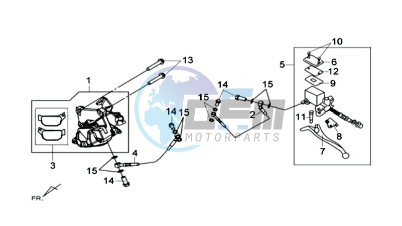 REAR BRAKE CALIPER / BRAKE MOUNT