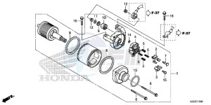 CRF250LD CRF250L UK - (E) drawing STARTER MOTOR