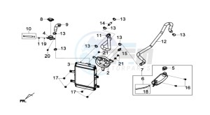 GTS 300 I drawing RADIATOR