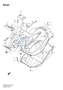 AN650 (E2) Burgman drawing HELMET BOX