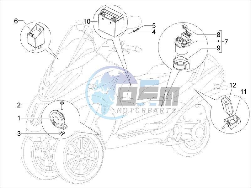 Remote control switches - Battery - Horn