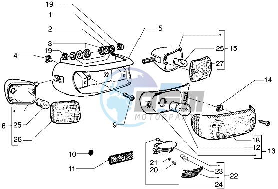 Rear tail lamp